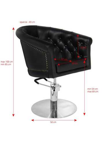 Styling stoel london zwart 