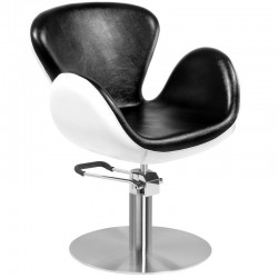 Amsterdam hairdressing chair black white 