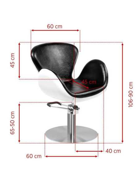 Friseurstühle Amsterdam schwarz weiß 