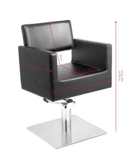 Fauteuil de coiffure sofia noir 