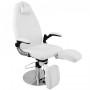 Fauteuils Podologie  112603 CHAISE HYDRAULIQUE PODOLOGIQUE BLANCHE AZZURRO 713A