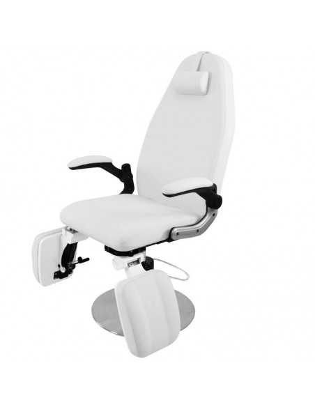 White podiatry hydraulic chair 713a