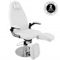 White podiatry hydraulic chair 713a