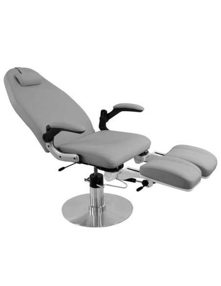 Cadeiras de Podologia 112604 CADEIRA HIDRÁULICA PODOLOGIA AZZURRO 713A CINZA