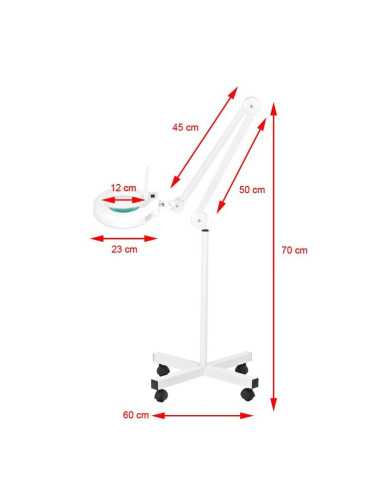 Lámpara lupa led s4 + trípode 