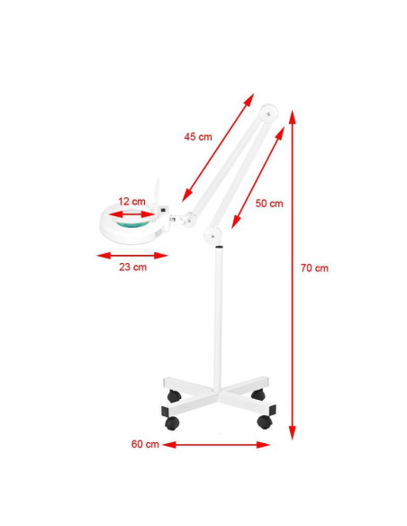 Lupa led s4 lampe + stativ 