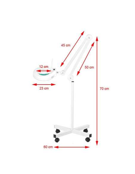 Lâmpada lupa LED S4 + tripé