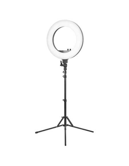 Associate Article 119781 LAMPA PIERŚCIENIOWA RING LIGHT 18" 48W LED CZARNA + STATYW