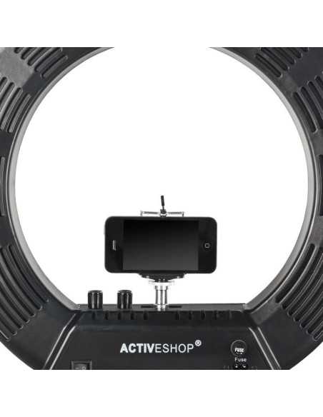 Ring Light professionnelle  119781 ANNEAU DE LUMIÈRE 18" 48W NOIR LED + TRÉPIED