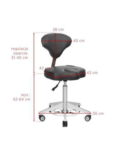 Associate Article 122307 TABOURET COSMETIQUE AZZURRO 156F BUMP-UP BLANC