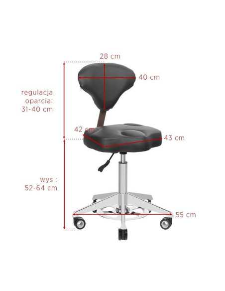 Associate Article 122307 TABOURET COSMETIQUE AZZURRO 156F BUMP-UP BLANC