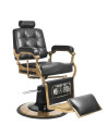 Fauteuil coiffure barbier boss noir 