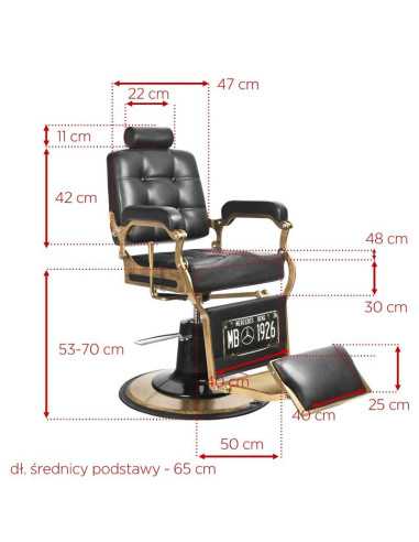 Poltrona da barbiere BOSS Obsidian – Nero intenso e Performance Pro