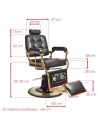 Black boss barber hairdressing chair 