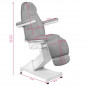 Cosmetische elektrische stoel onderstel 158 3 mot. grijs