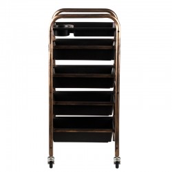 Coloring and storage hairdressing trolley-123792