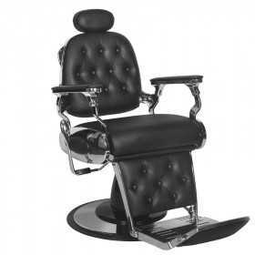 Francesco black grey hairdressing barber chair 
