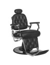 Francesco black grey hairdressing barber chair 