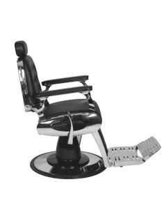 Francesco black grey hairdressing barber chair 2