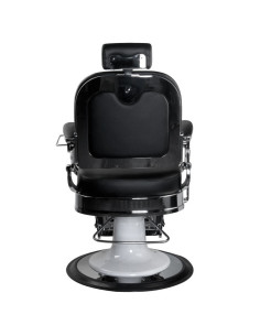 Ernesto barber chair padded silver black 2