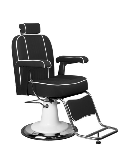 Black amadeo barber chair 