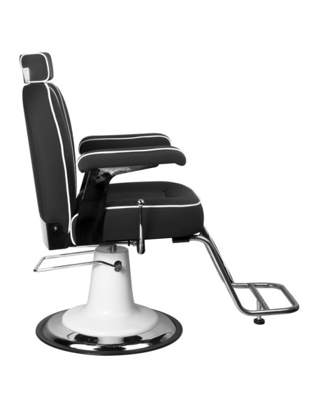 Black amadeo barber chair