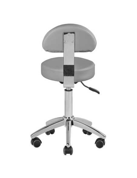 Tabouret à roulettes COSMETIQUE 304 GRIS
