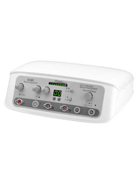 Aparelho elegante 1897 5 em 1 Microdermoabrasão + aspirador + Alta frequência + Ultrassons + spray