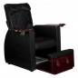 Pediküre-Spa-Stuhl mit Rückenmassagegerät 101 schwarz