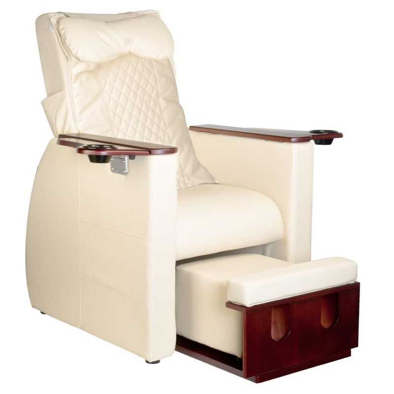 Fauteuil Pédicure Spa Massant 125979 Chaise spa pour pédicure avec massage du dos 101 beige