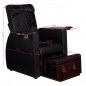 Pedicure spa chair with back massager 101 black
