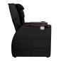 Pedicure spa chair with back massager 101 black