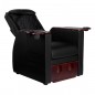 Pediküre-Spa-Stuhl mit Rückenmassagegerät 101 schwarz