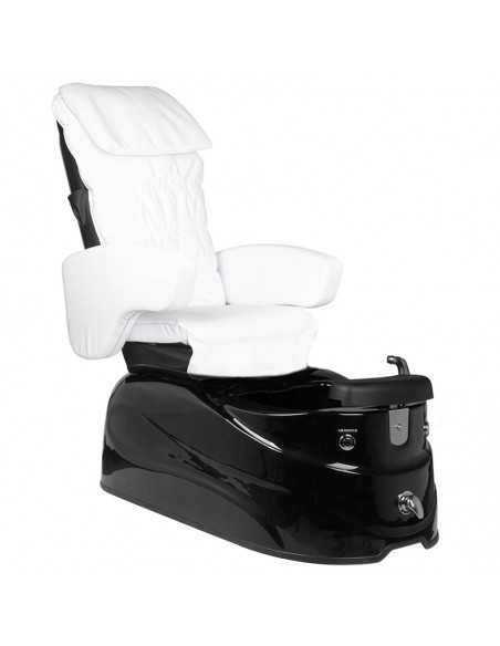 as-122 weiß-schwarzer Pediküre-Spa-Stuhl mit Massagefunktion