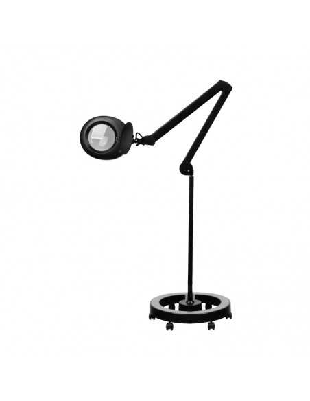 Lupa elegante 6025 60 led smd 5d black lamp with tripod