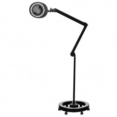 Lupa elegante 6025 60 led smd 5d zwarte lamp met statief 