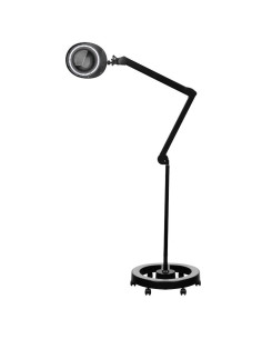 Lupa elegante 6025 60 led smd 5d zwarte lamp met statief