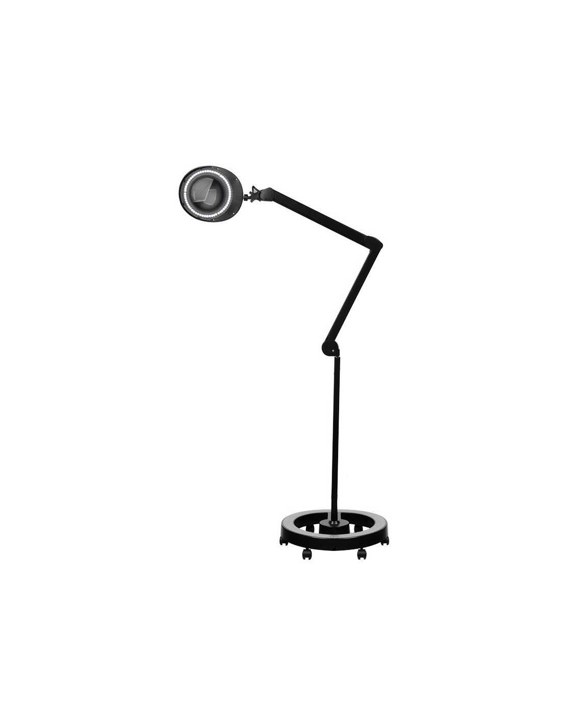 Lupa elegante 6025 60 led smd 5d zwarte lamp met statief 