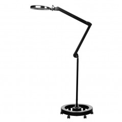 Lupa elegante 6025 60 led smd 5d black lamp with tripod 