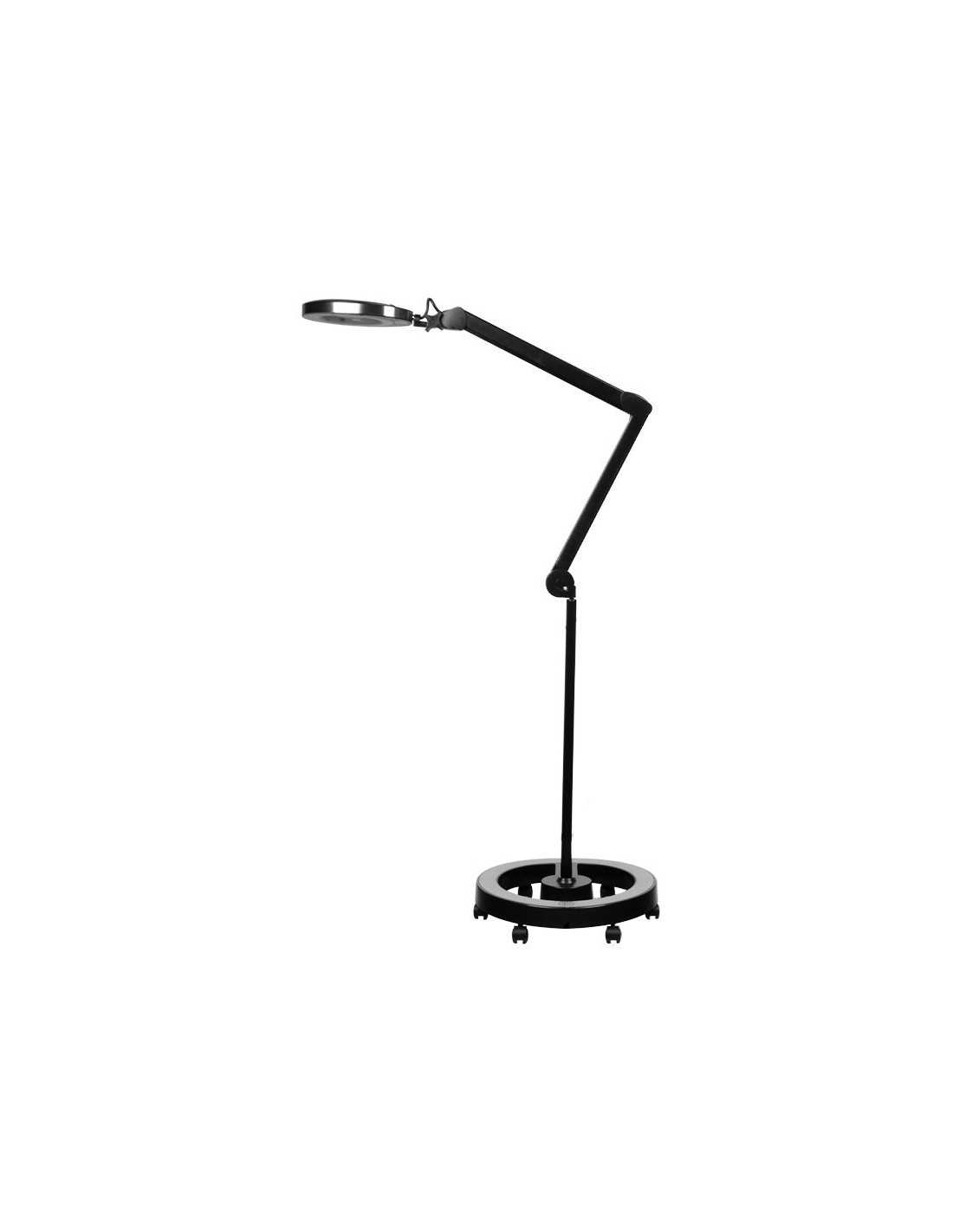Lupa elegante 6025 60 led smd 5d zwarte lamp met statief 