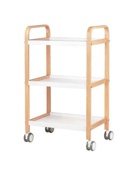 Mesa cosmética hs09 madera - blanco 