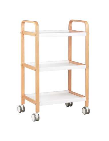 Mesa cosmética hs09 madera - blanco 
