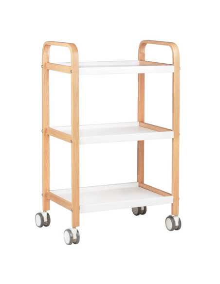 Mesa cosmética hs09 madera - blanco 