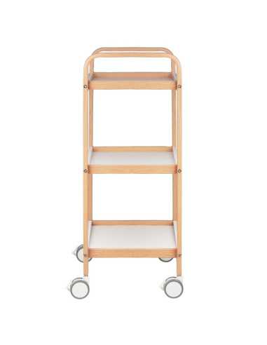 Table cosmetique hs09 bois - blanc 