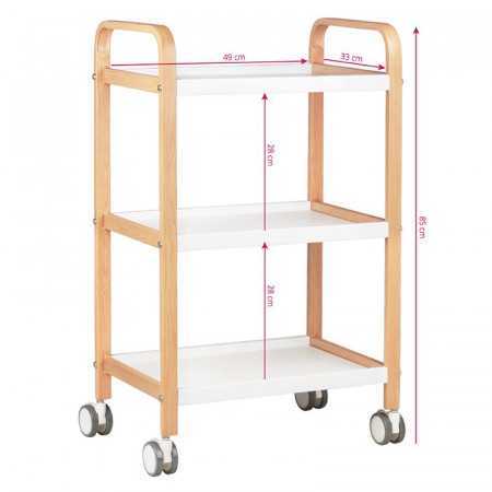 TABLE COSMETIQUE HS09 BOIS - BLANC 