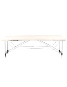 Associate Article 126960 STÓŁ SKŁADANY DO MASAŻU ALUMINIOWY KOMFORT 2 SEGMENTOWE CREAM 2