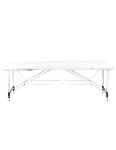 Massageliege 126962 KOMFORTABLE TRAGBARE MASSAGELIEGE AUS ALUMINIUM, 2 TEILIG, WEISS