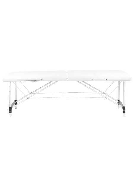 Mesa de Massagem 126962 MESA DE MASSAGEM PORTÁTIL CONFORTÁVEL ALUMÍNIO 2 SEÇÕES BRANCA
