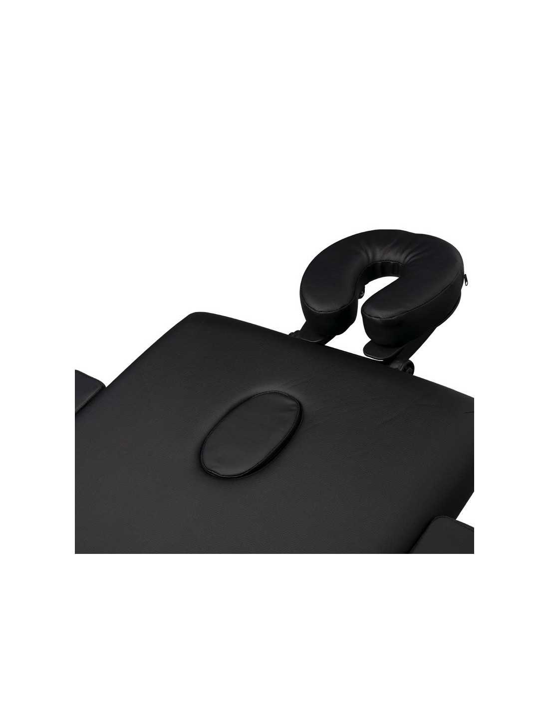 Table de massage pliante 126967 Table de massage pliante bois confort 2 sections noir