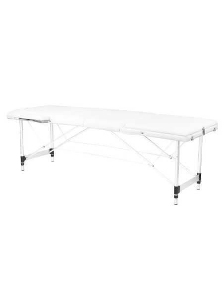 TABLE DE MASSAGE PLIANTE ALUMINIUM BLANC CONFORT 3 SEGMENTS